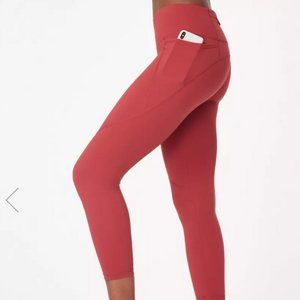 Sweaty Betty Power 7/8 Workout Leggings - Red